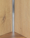 Планка для мебельного щита, угловая, "ёлочка", 600х6 мм, хром глянцевый (1080ГЛ)