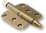 Петля карточная левая, цвет - старая бронза (2720-22)