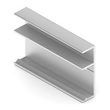 Профиль полки с подсветкой, Серебро матовое (DE0559.VP540.SLMAN.CJ)