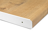 Планка для столешницы торцевая, универсальная, 600х38 мм, R9, белый (1519/УR9Б)