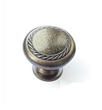 Ручка кнопка, пластик ABS, цвет - старинная бронза (K04 AB (44))