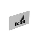Заглушка на боковину ARCITECH с логотипом HETTICH,цвет алюми ниевый (9123009)