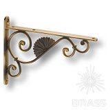 Полкодержатель, цвет античная латунь, 195 мм, 2 шт. (BAROCCO-B  OTT/ANT)