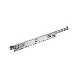 Направляющая Quadro 25 2D Push to open, 25 кг, NL300, частичного выдвижения, надвижного монтажа, EB21, правая (9319315)