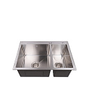 Мойка кухонная прямоугольная, размер 650x500 мм, в комплекте с арматурой, сталь 2,5 мм (SP(Pr)6550/Ni)