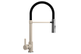 Смеситель кухонный однорычажный с высоким гибким изливом, цвет бежевый (U-024-328)
