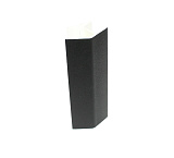Угол для цоколя 135° универсальный, 100 мм, цвет черный (B19098)