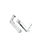 Комплект заглушек для L-образной врезной профильной ручки Gola, цвет хром  (Ca/L/Go/Cr)