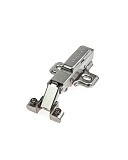 Петля четырехшарнирная для дверей с алюминиевым профилем, накладная, с ответной планкой H=0 под евровинт, угол открывания 105°, Clip-On, с заглушкой "Partner", упакована в отдельный пакет (HAS(B)090A/105/100)