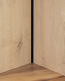 Планка для мебельного щита, угловая, "ёлочка", 600х6 мм, черный (1080Ч)