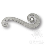 Ручка скоба с кристаллом Swarovski эксклюзивная коллекция, старое серебро 85 мм (7183.0137.016.D)