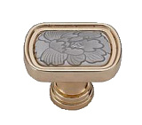 Ручка кнопка с керамикой, коллекция "Fire", цвет - королевское золото/вставка 09 (FC007KG/09)