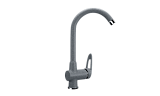 Смеситель кухонный с высоким изливом, цвет графит (ES-004-342)