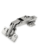 Петля восьмишарнирная с доводчиком, накладная, с ответной планкой H=0 под саморез, угол открывания 165°, Clip-on (HDS090A/165/000/S)