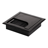 Заглушка кабель-канала 80х80 мм пластик, черный (PK-P8080-20)