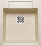 Мойка кухонная прямоугольная, искусственный гранит (кварц), цвет сафари (R-117/102)
