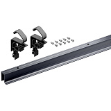 Комплект ходового профиля WingLine L, с перфорацией, L2400 мм, алюминий, цвет антрацит (9339512)