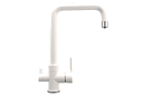 Смеситель кухонный однорычажный с высоким изливом с подключением фильтра питьевой воды, цвет жасмин (UQ-019-01)