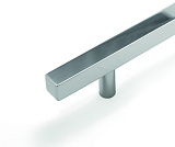 Ручка рейлинг, коллекция "Railing", 128 мм, квадратный 10*10 мм, цвет - хром полированный (R02-1010-128CP)