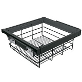 Корзина для белья графит, с доводчиком, полного выдвижения (WG-KOSZ60-60)