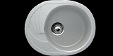 Мойка кухонная овальная, искусственный мрамор, цвет серый (403/310)