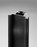 Вертикальный С-образный профиль, 3000 мм, цвет черный матовый анодир. 18 мм. (12999331044)