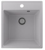 Кухонная мойка ULGRAN компактная 425x485 мм, кварц, цвет платина (Forte 425-04)