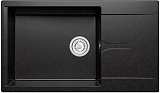 Мойка кухонная прямоугольная, искусственный мрамор, цвет черный (GALS-862/16)