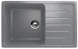 Мойка кухонная прямоугольная, искусственный камень, цвет графит (ES-19/342)