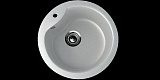 Мойка кухонная круглая, искусственный мрамор, цвет серый (102 n/310)