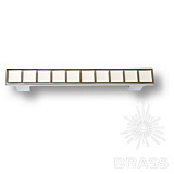 Ручка скоба эксклюзивная коллекция, глянцевый хром с белой эмалью (7172.0096.026.084)