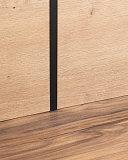 Планка для мебельного щита, стыковочная, 600х4 мм, черный (1030/600Ч)