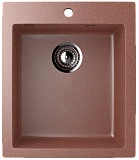 Мойка кухонная квадратная, искусственный камень, цвет терракот (ES-14/307)