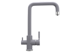Смеситель кухонный однорычажный с высоким изливом с подключением фильтра питьевой воды, цвет бетон (UQ-019-05)