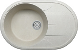 Мойка кухонная овальная, искусственный гранит (кварц), цвет сафари (R-116/102)