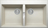 Мойка кухонная прямоугольная, искусственный гранит (кварц), цвет сафари (TL-862/102)