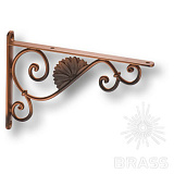 Полкодержатель, цвет античная медь, 240 мм, 2 шт. (BAROCCO-C  RAM/ANT)