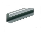 Ручка-профиль для TopLine L/M, дверь 15-16 мм, длина 2500 мм, серебристая сталь (9206249/9210989/9124696)