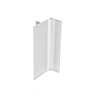 Верикальная L-образная врезная профильная ручка, цвет белый, длина 6 м  (2587/W)