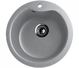 Мойка кухонная круглая, искусственный камень, цвет графит (ES-12/342)