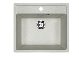 Мойка кухонная прямоугольная, искусственный камень, цвет серый (замена ES-15/310) (ES-15/310)