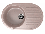 Мойка кухонная овальная, искусственный камень, цвет песочный (ES-16/302)