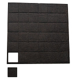 Подпятник войлочный, коричневый (36 шт) (40*40 коричневый)