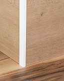 Планка для мебельного щита, угловая 600х6 мм, белый (1050/600Б)