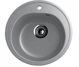 Мойка кухонная круглая, искусственный камень, цвет графит (ES-11/342)