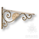 Полкодержатель, цвет античное золото, 240 мм, 2 шт. (BAROCCO-C  ORO/ANT)