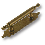 Ручка рейлинг на подложке современная классика, старая бронза 64 мм (4208-22)