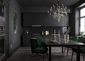 Глубокие темные оттенки: элегантность в интерьере